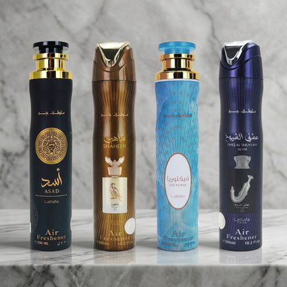 4-PACK SAMPLER #L2 Lattafa 300ml Aerosol Air Freshener Sprays