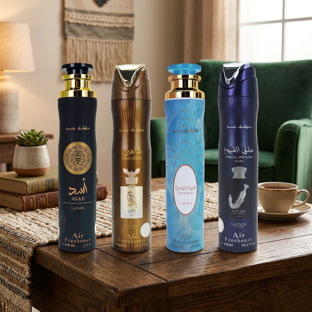 4-PACK SAMPLER #L2 Lattafa 300ml Aerosol Air Freshener Sprays