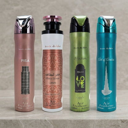 4-PACK SAMPLER #L4 Lattafa 300ml Aerosol Air Freshener Sprays