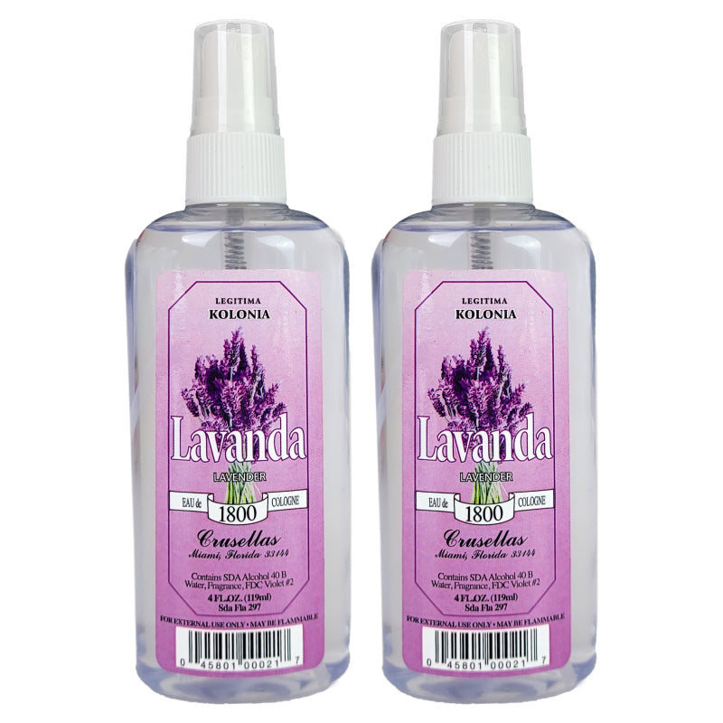 Lavanda (Lavender) 4 fl oz Legitima Kolonia 1800 Eu de Cologne Pump Spray