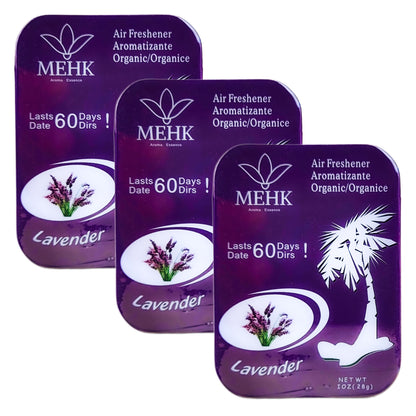 MEHK Car Air Freshener 1oz Tins, Lavender Scent