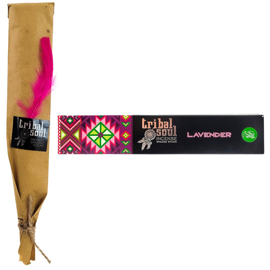 Lavender 15g 8" Incense Pack, by Tribal Soul