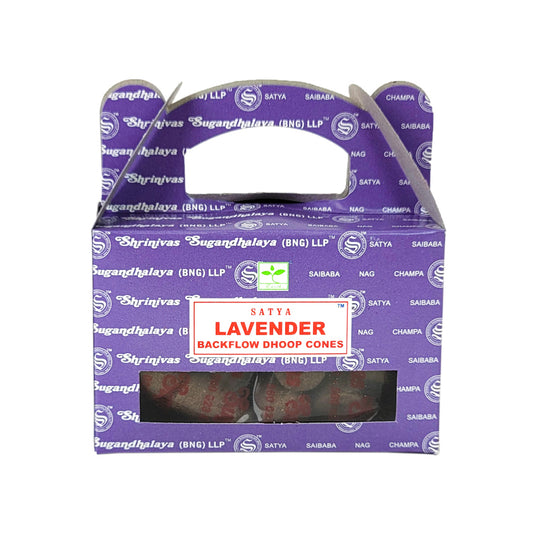 Satya BNG Lavender Backflow Cones, 24ct Packs