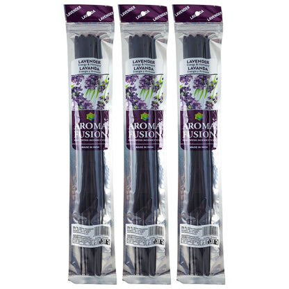 Lavender Scent Aroma Fusion 19" Jumbo Incense, 10-Stick Pack