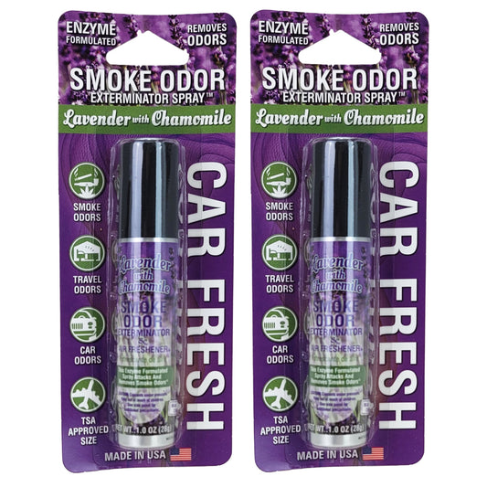 Lavender with Chamomile Travel 1oz Smoke Odor Exterminator Spray Aerosol Mini Can, by Tobacco Outlet Products