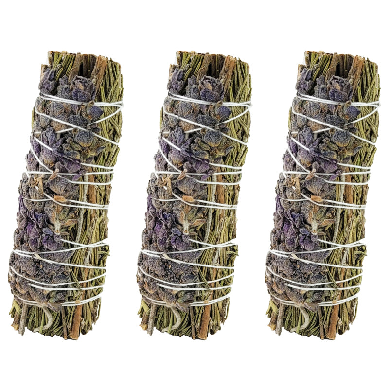 Lavender & Rosemary 4" Bundle Smudge Stick