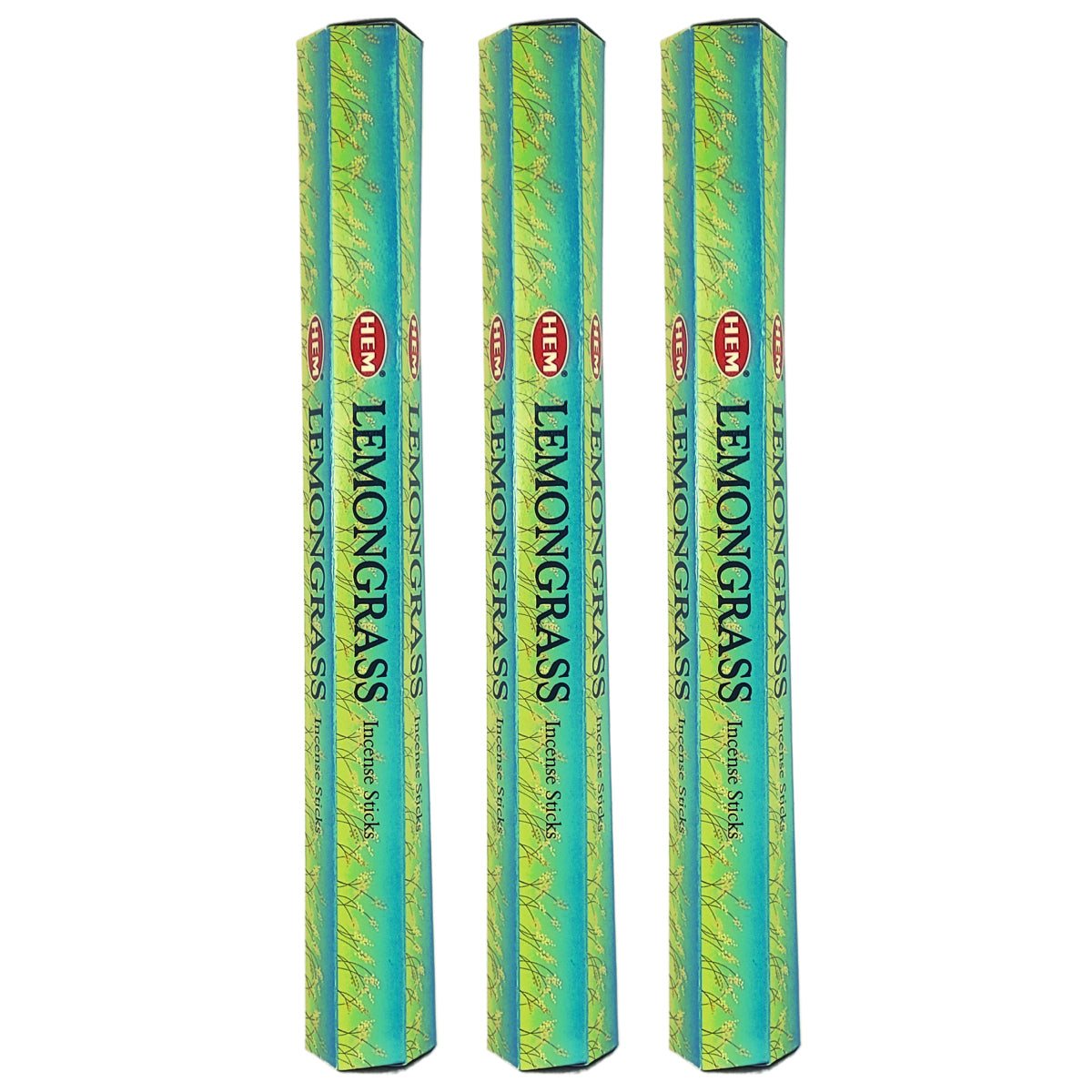 HEM Incense Sticks 20-Stick Hex Packs, Lemongrass