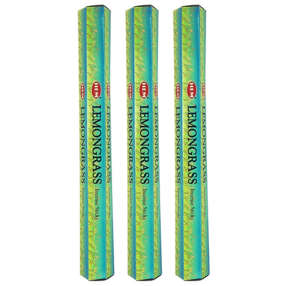 HEM Incense Sticks 20-Stick Hex Packs, Lemongrass