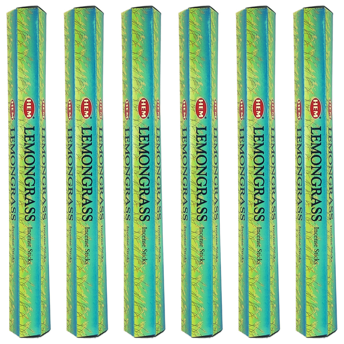 HEM Incense Sticks 20-Stick Hex Packs, Lemongrass