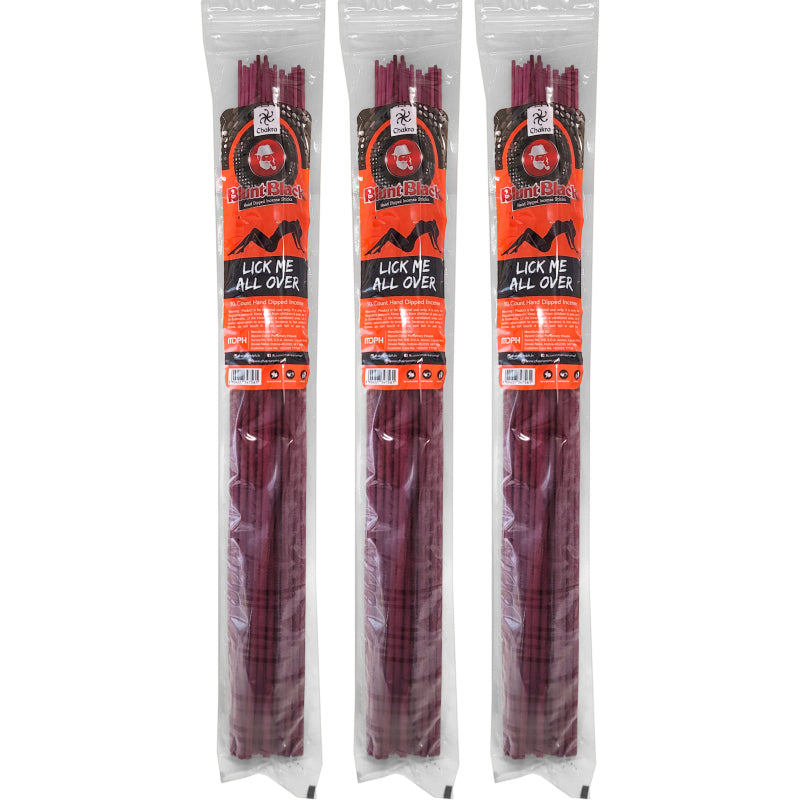 Lick Me All Over Scent 19" Blunt Black Jumbo Incense