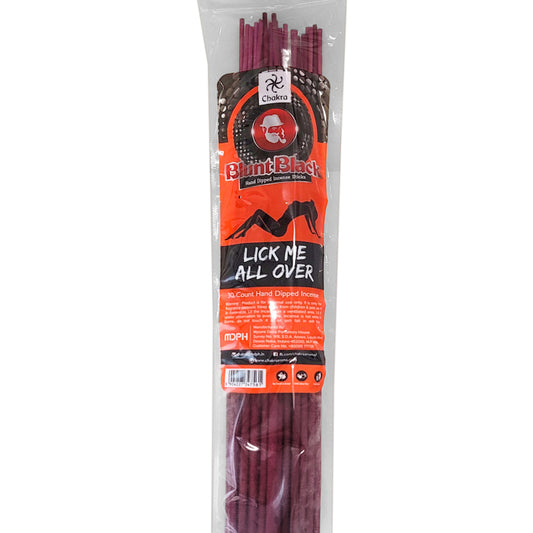 Lick Me All Over Scent 19" Blunt Black Jumbo Incense