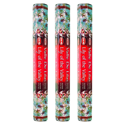 HEM Incense Sticks 20-Stick Hex Packs, Lily of the Valley
