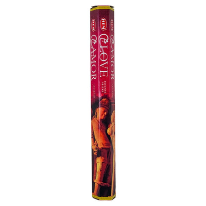 HEM Incense Sticks 20-Stick Hex Packs, Love