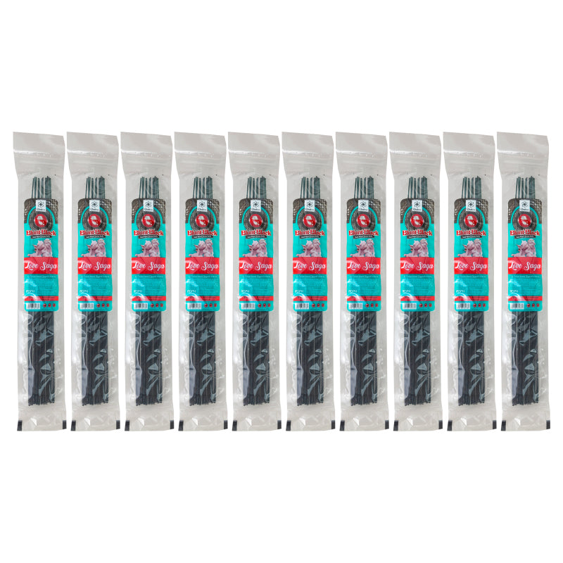 10-Packs Love Saga Scent 10.5" Blunt Black Incense
