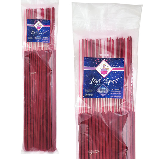 Love Spell Scent 19" Incense, 50-Stick Pack, by The Dipper