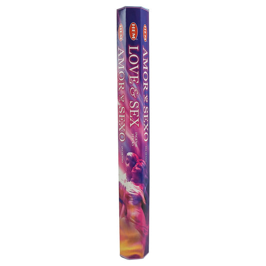 HEM Incense Sticks 20-Stick Hex Packs, Love & Sex