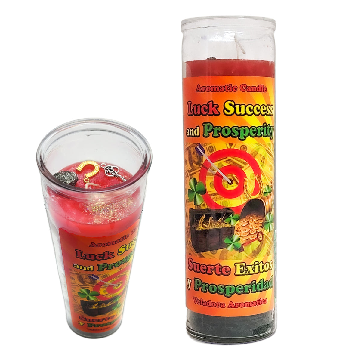 Prepared 7 Day Candle, Luck Success & Prosperity, by Mama Mojo