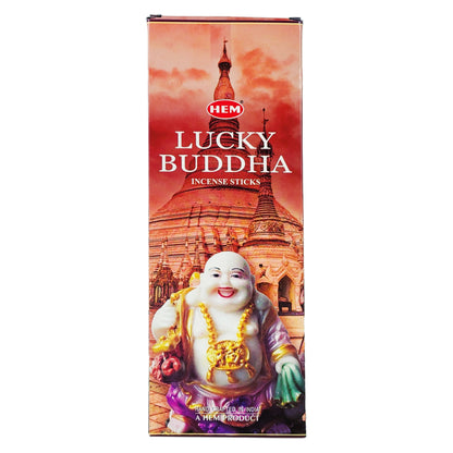 HEM Incense Sticks 20-Stick Hex Packs, Lucky Buddha