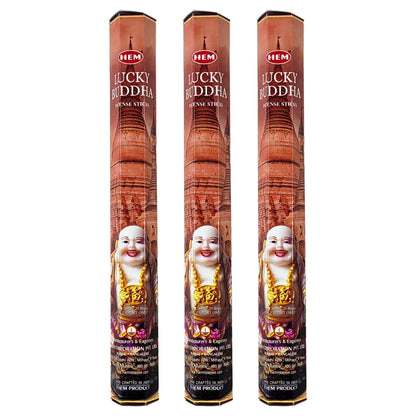 HEM Incense Sticks 20-Stick Hex Packs, Lucky Buddha