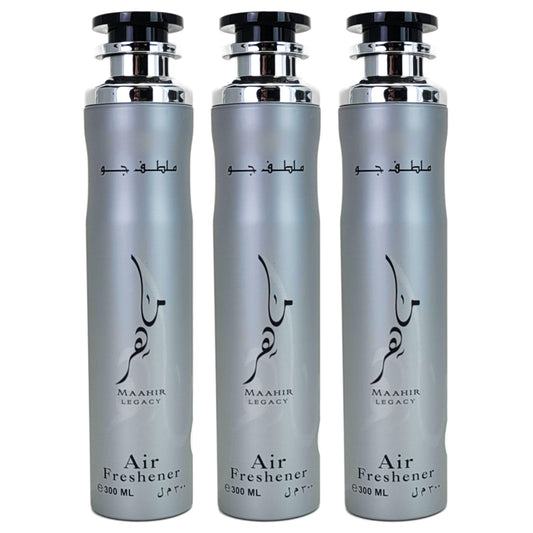 Maahir Legacy Aerosol Air Freshener Spray, 300ml, by Lattafa
