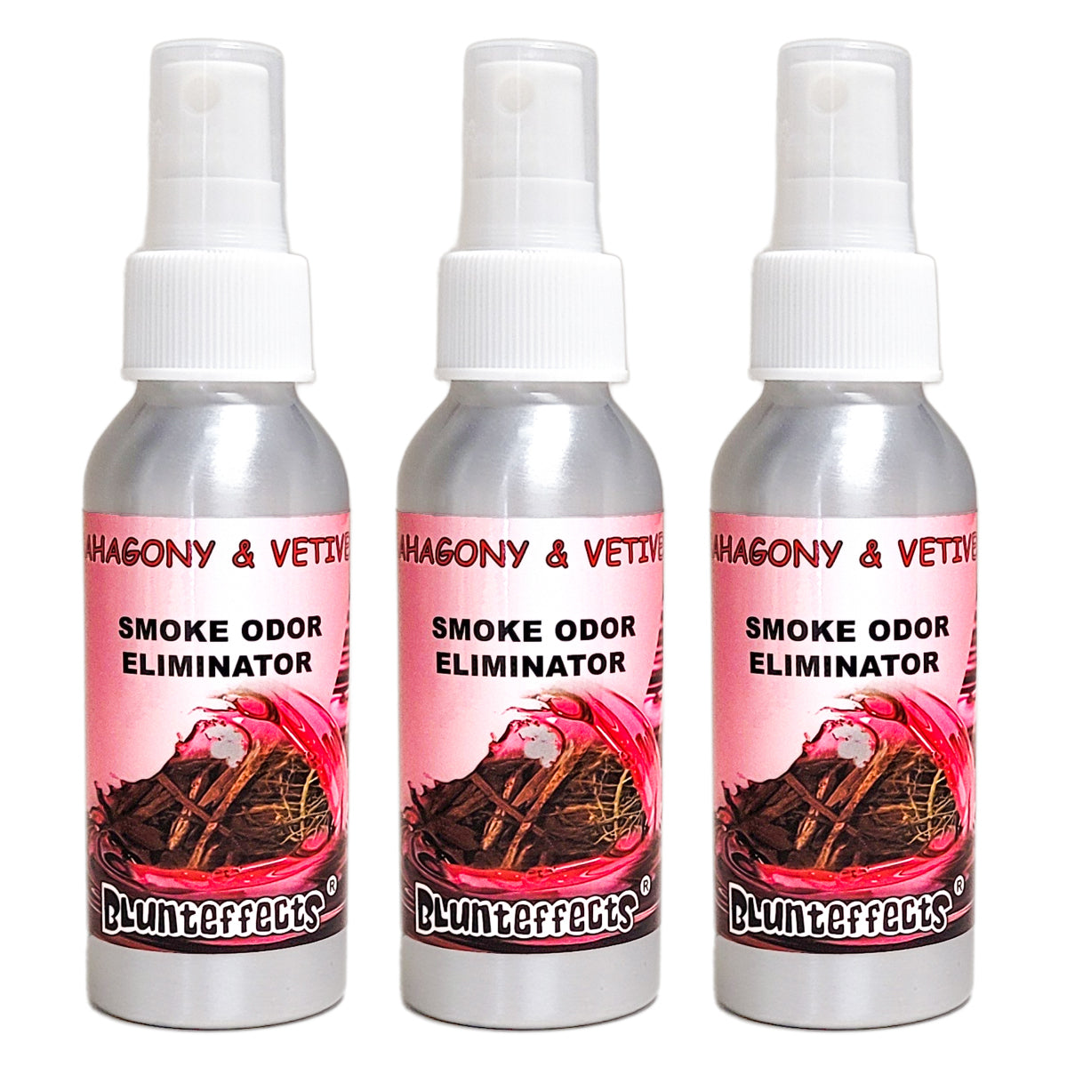100ml Mahogany & Vetiver Scent BluntEffects Odor Eliminator Air Freshener Spray