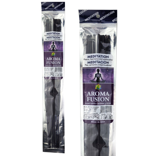 Meditation Scent Aroma Fusion 19" Jumbo Incense, 10-Stick Pack