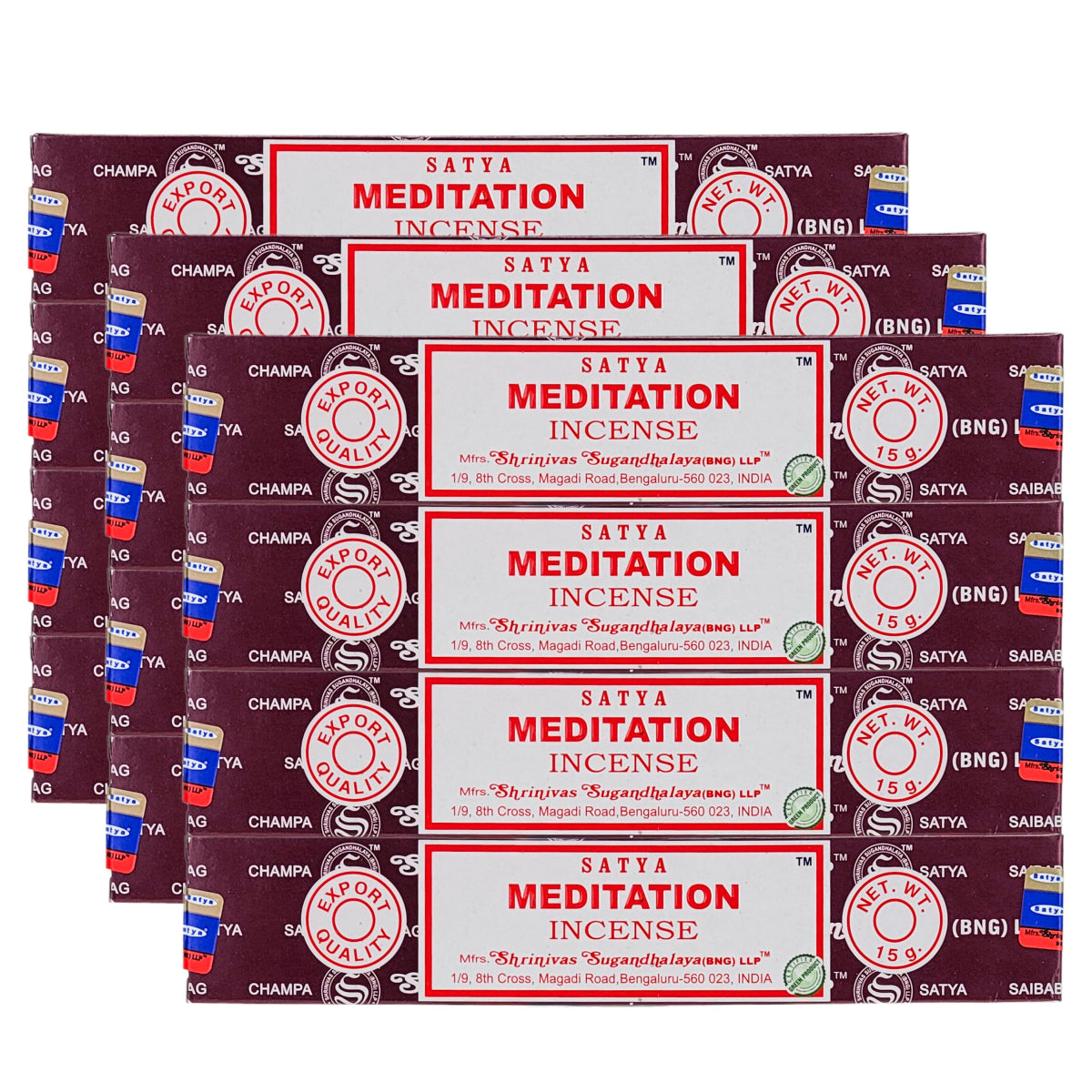 Meditation Scent Incense Sticks by Satya BNG, 15g Packs