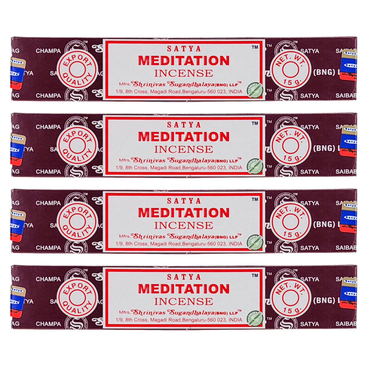 Meditation Scent Incense Sticks by Satya BNG, 15g Packs