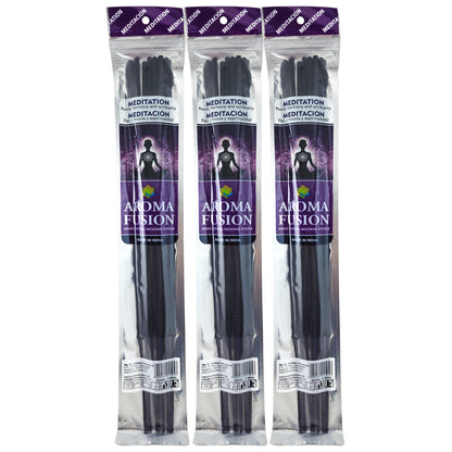 Meditation Scent Aroma Fusion 19" Jumbo Incense, 10-Stick Pack