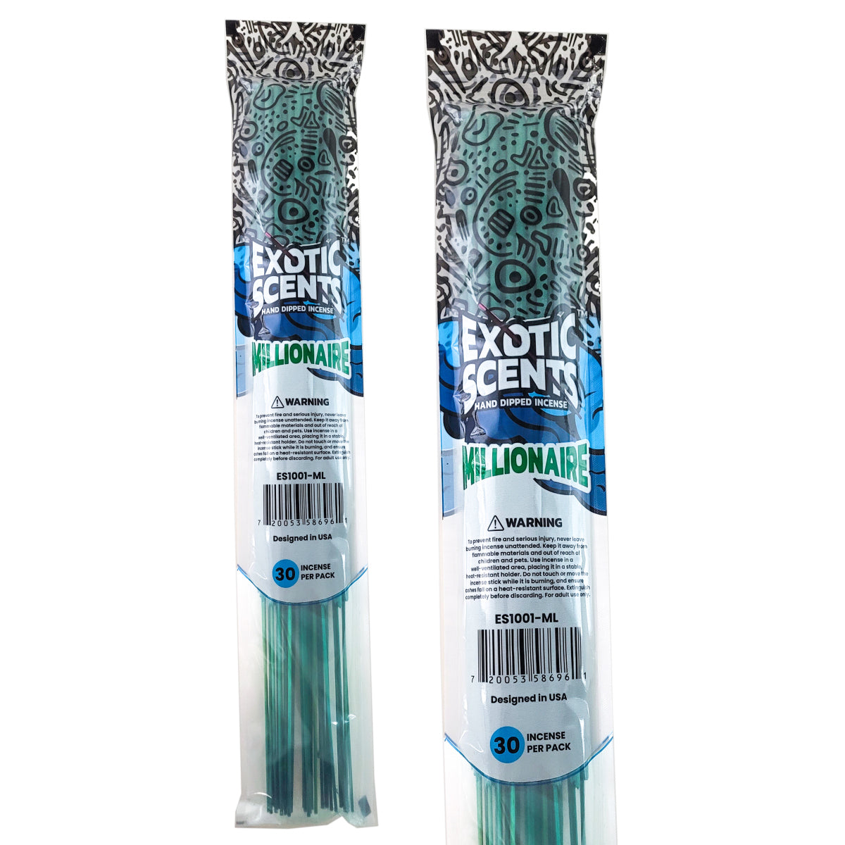 Millionaire Scent 19" Exotic Scents Jumbo Incense