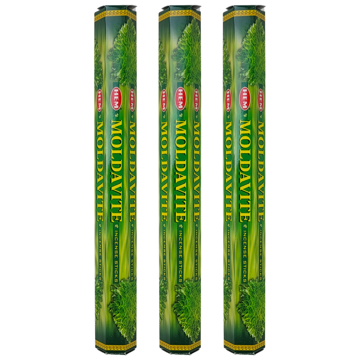 HEM Incense Sticks 20-Stick Hex Packs, Moldavite