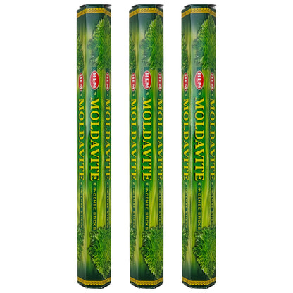 HEM Incense Sticks 20-Stick Hex Packs, Moldavite