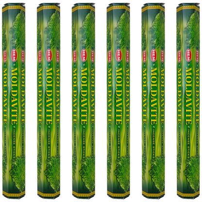 HEM Incense Sticks 20-Stick Hex Packs, Moldavite
