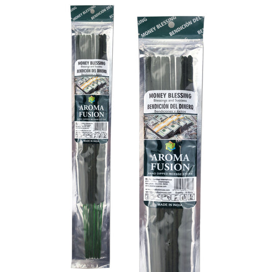 Money Blessing Scent Aroma Fusion 19" Jumbo Incense, 10-Stick Pack