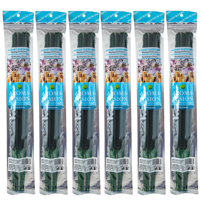 Money Blessing Scent Aroma Fusion 19" Jumbo Incense, 10-Stick Pack