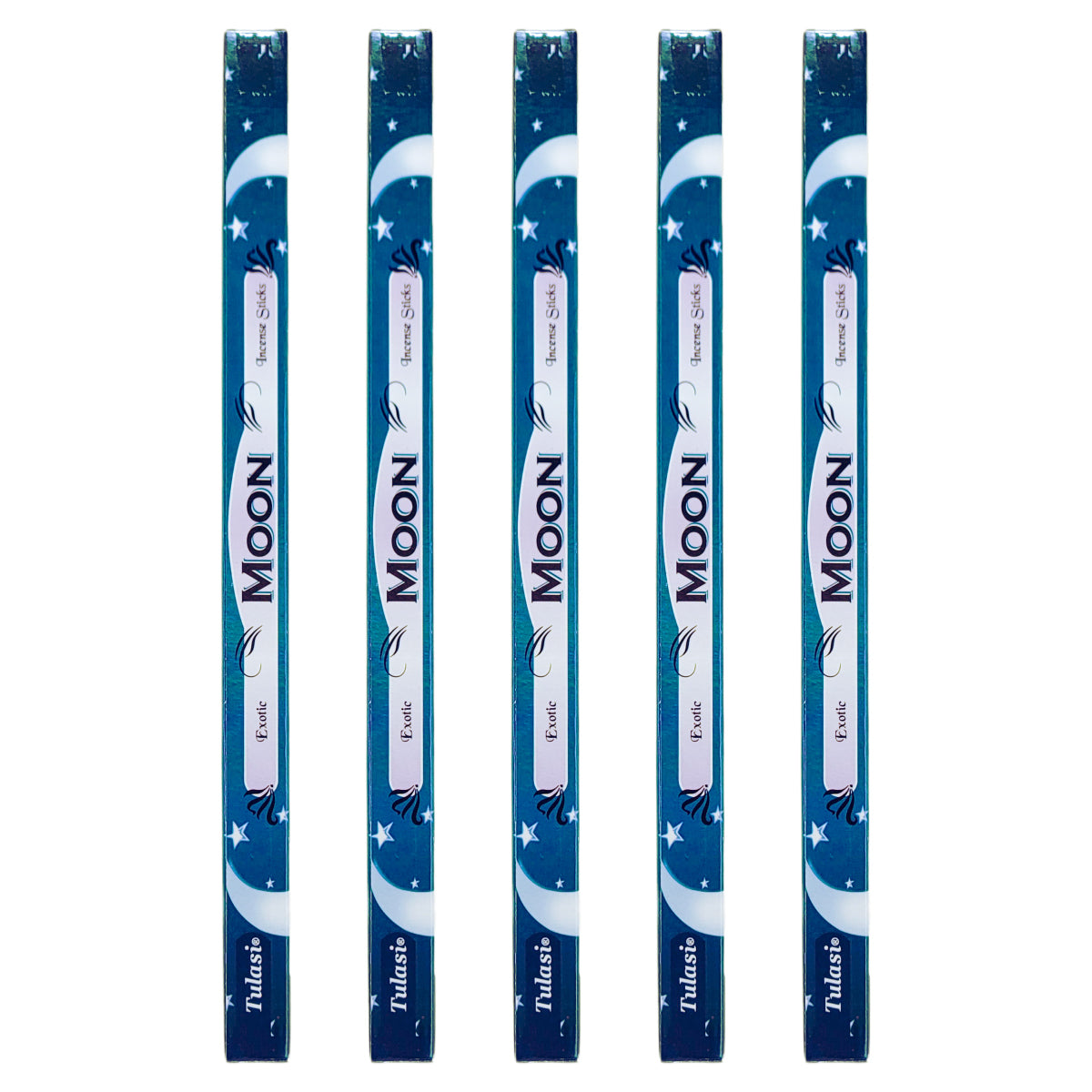 Moon Tulasi 9" Incense Sticks, 8ct Square Packs