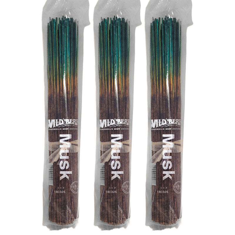 Musk Scent Wild Berry Incense, 100ct Packs