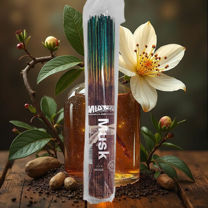 Musk Scent Wild Berry Incense, 100ct Packs