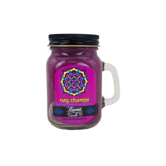 MINI 3" Nag Champa Jar Candle, 4oz Odor & Smoke Killer, by Beamer Candle Co