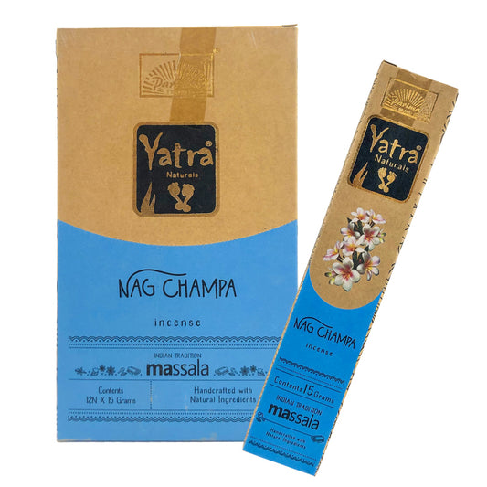 Nag Champa Parimal Yatra Naturals Incense Sticks, 15g Packs