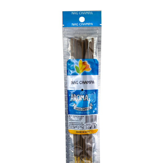 AromaBlu Hand Dipped 11" Incense Sticks, Nag Champa Scent