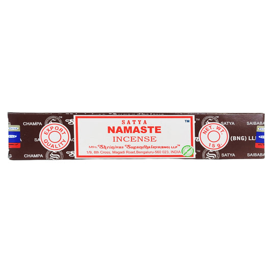 Namaste Scent Incense Sticks by Satya BNG, 15g Packs