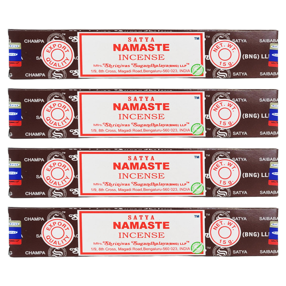 Namaste Scent Incense Sticks by Satya BNG, 15g Packs