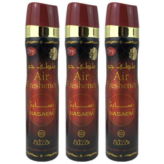 Nasaem Scent Dry Aerosol Air Freshener Spray, 300ml, by Nabeel