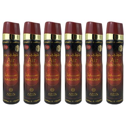 Nasaem Scent Dry Aerosol Air Freshener Spray, 300ml, by Nabeel