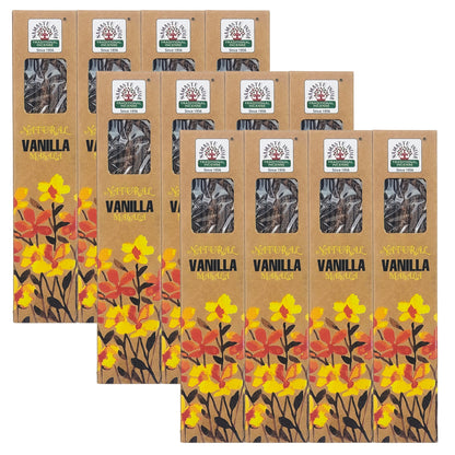 Natural Vanilla 15g 8" Incense Pack, by Namaste India