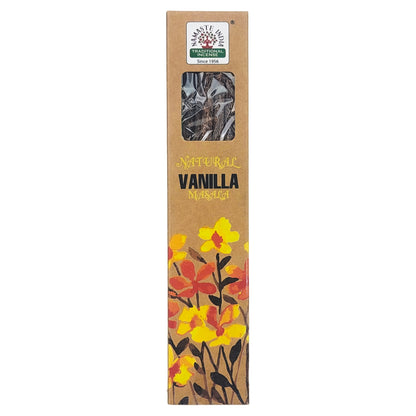 Natural Vanilla 15g 8" Incense Pack, by Namaste India