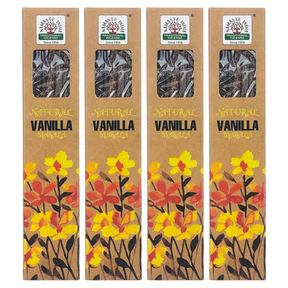 Natural Vanilla 15g 8" Incense Pack, by Namaste India