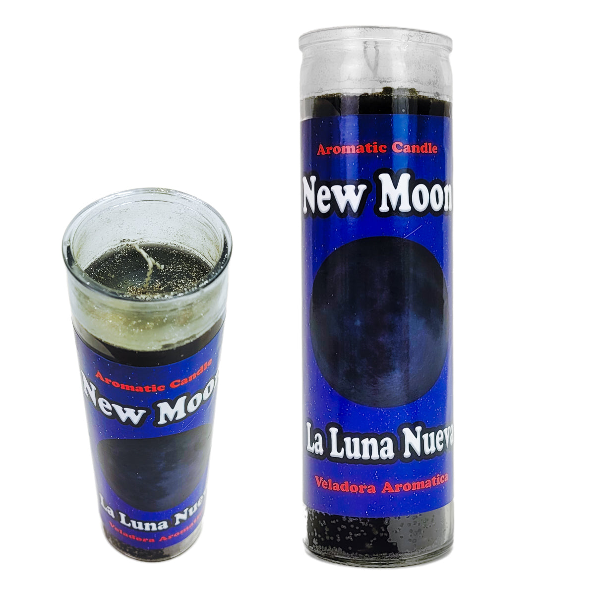 Prepared 7 Day Candle, New Moon, by Mama Mojo