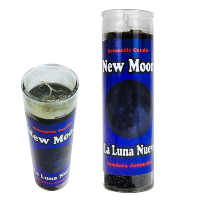 Prepared 7 Day Candle, New Moon, by Mama Mojo